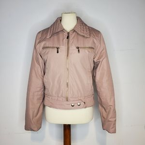 Trickery Mauve Jacket Full Zip Embroidered Floral